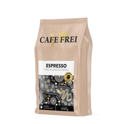 Kávé, pörkölt, szemes, 1000 g, CAFE FREI "Espresso Especialidad do Brasil", pekándiós